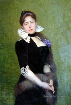  Jules Tableau - Portrait d’une dame Jules Joseph Lefebvre